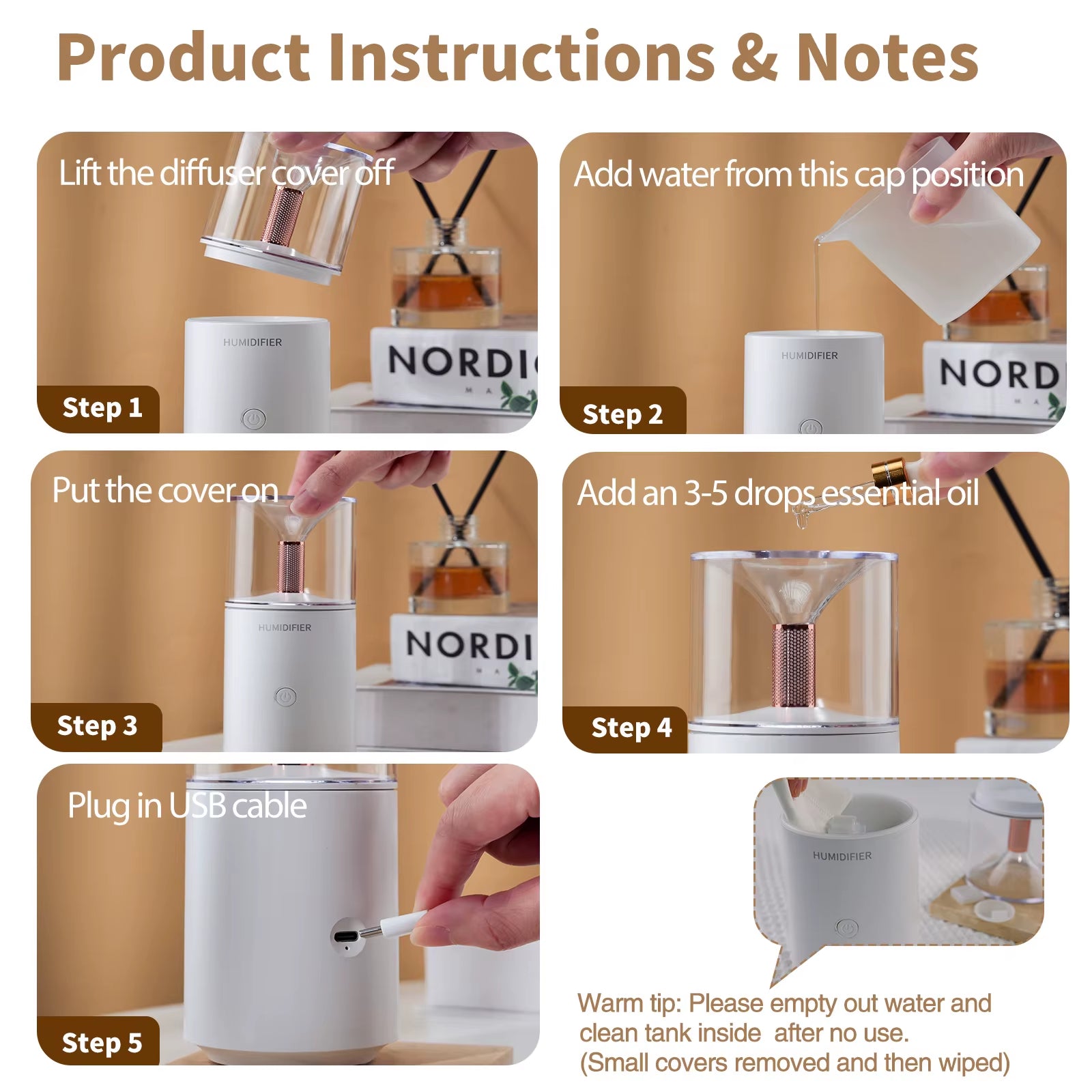 AromaDrive Mini Diffuser Set